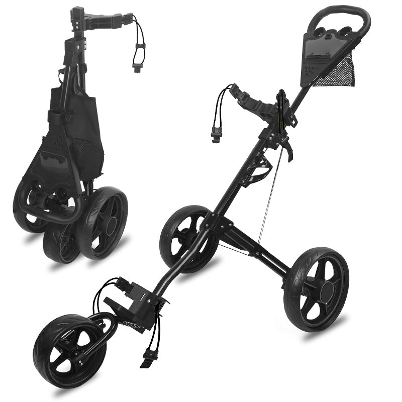 Lightweight 3 Wheel Aluminum Golf Push Cart