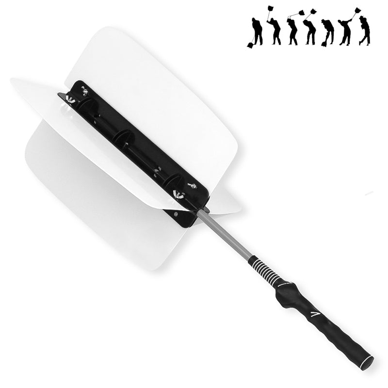 Golf Fan Swing Trainer with Adjustable Resistance Practice Aid