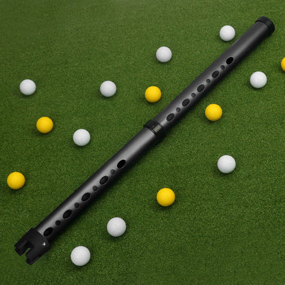 Golf Ball Picker Tube 2 Sections Aluminium Alloy  with Plastic Hooks
