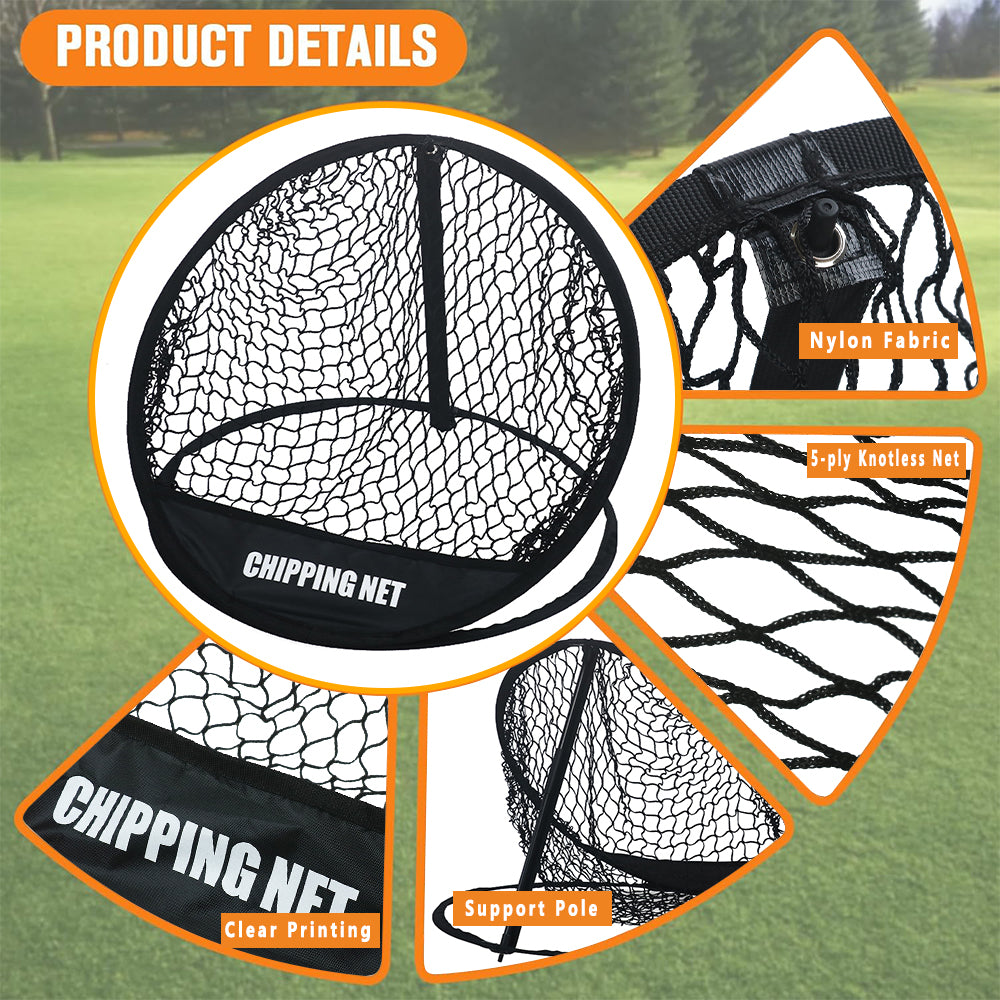 Golf Swing Practice Net 5-ply Knotless Netting