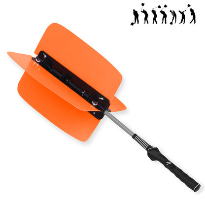 Golf Fan Swing Trainer with Adjustable Resistance Practice Aid
