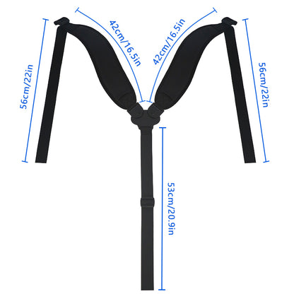Golf Bag Straps Replacement Adjustable Double Shoulder