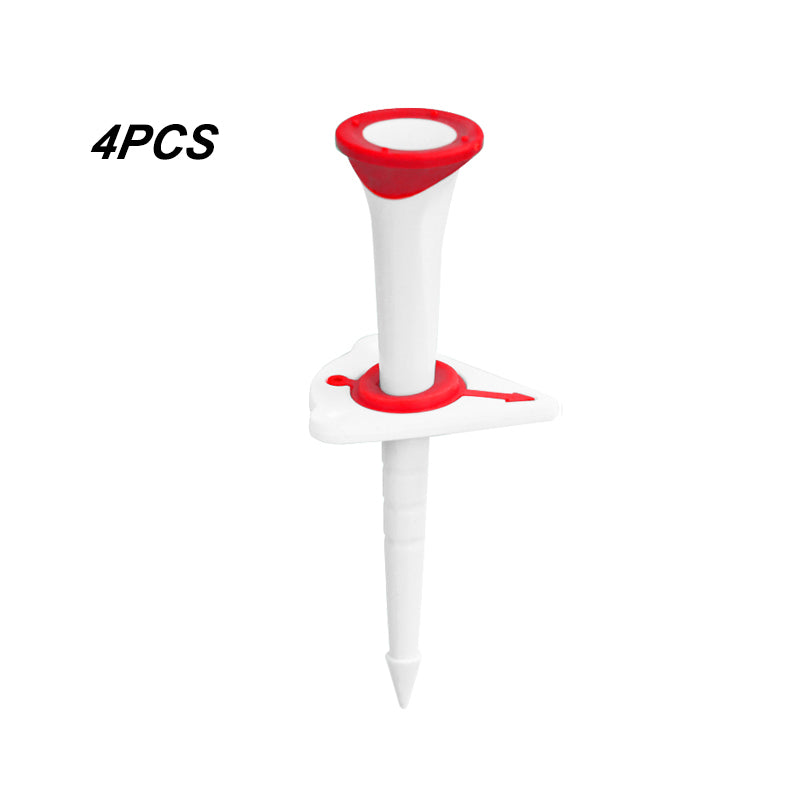 Plastic Golf Tee Adjustable 4 Pack 3.1"