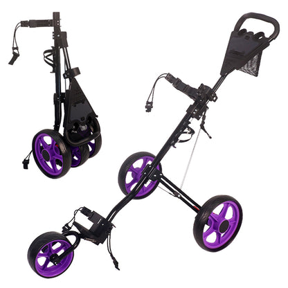 Golf Push Cart 3 Wheel Trolley